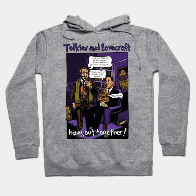 TOLKIEN AND LOVECRAFT Hoodie by Armadillo Hat